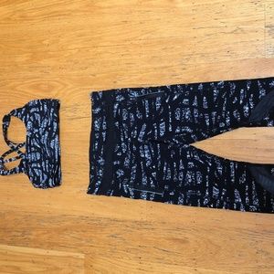 Lululemon Bra top and Pants Set Size 6